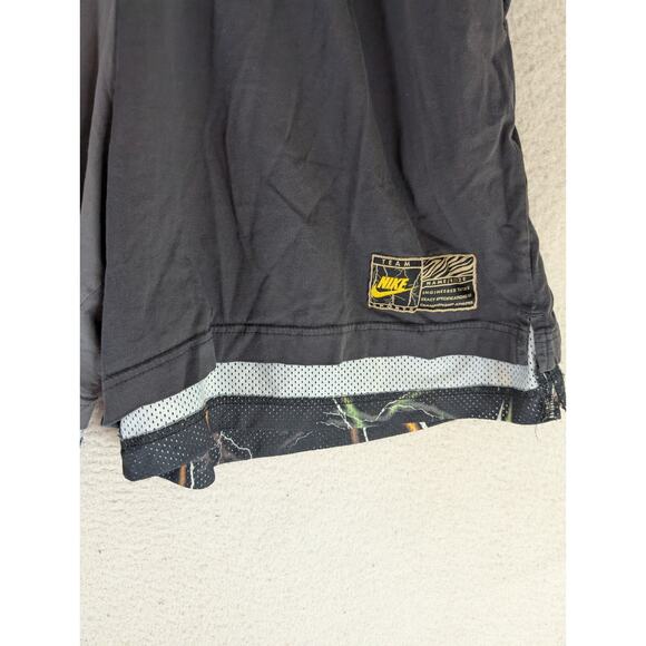 Nike Team Shorts Mens Medium Reversible Lightnight Black Gray Mesh Lined NO TAG - Picture 15 of 15
